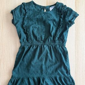 Charming Green Kids Dress